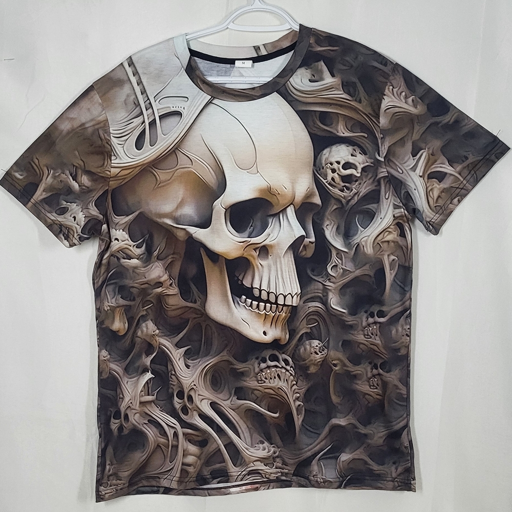 Men's Skull Graphic Short Sleeve Tee - Brown